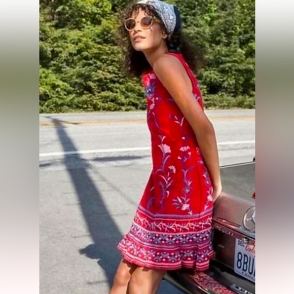 Anthropologie Akemi+Kin Lila Embroidered Dress - Picture 2 of 14